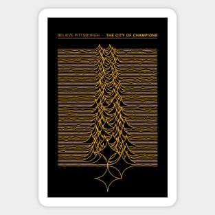 Unknown Pleasures of Pittsburgh Sticker